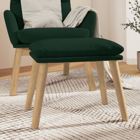 vidaXL Repose-pied Vert foncé 45x29,5x35 cm Velours
