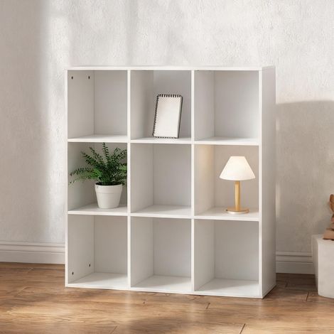 Bibliothèque bianca en pannello Truciolare 91,5 x 29,5 x 91,5 cm (1/5)