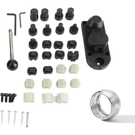 Kit D'outils de Cintreuse D'Anneaux, Machine à Cintrer les Anneaux de Bijoux de Haute dureté, Outil de Pliage de Mandrin D'anneau, pour la Fabrication de Bijoux, Métaux Précieux (1/5)