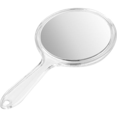 Miroir à Main Double Face 1X/3X - Miroir de Courtoisie Rond avec Poignée pour Maquillage Quotidien et Soins de Beauté (1/5)