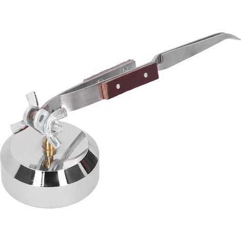 Base en métal pour troisième main avec pince à épiler, outil de soudure à rebond, quincaillerie, outils de bijouterie, embouchure incurvée (1/5)