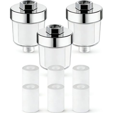 Filtro universal precisión ducha elemento filtrante algodón polipropileno 5 micras, filtro duradero cabezal ducha ayuda mejorar condición piel (1/5)