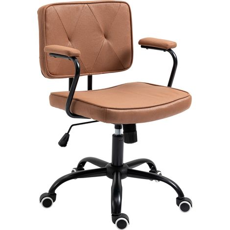 Bürostuhl Schreibtischstuhl Mit Rollen Höhenverstellbar Mit Wippfunktion 360°-Drehung Neigbar Schaumstoff Barun 61 X 58 X 82-91 Cm
