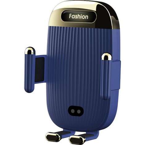 Support de téléphone de voiture S18 avec chargeur sans fil, nouvelle charge rapide 15 W, ouverture/fermeture automatique de la grille d'aération – Version améliorée avec charge rapide 15 W (1/3)