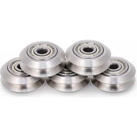 5Pcs Roue en V Acier Inoxydable 3D Imprimante Accessoires pour Openbuilds Alésage 5mm Lot (1/5)