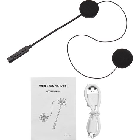 Bluetooth Casque Moto Bluetooth BT8, Kit Mains Libres, Haut - Parleur de Musique, Microphone de Contrôle D'appel, Fonction de Réduction du Bruit, pour Casque (1/5)