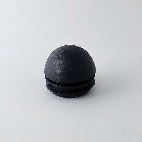 50 runde Stuhlrohr-Endkappen 25 mm, schwarz.