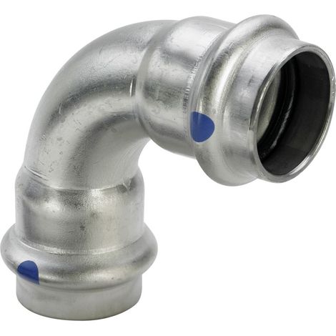 Viega Sanpress Inox LF-Bogen 90 Grad, d 28mm Stahl nichtrostend Modell 2316LF, 664046 (1/2)