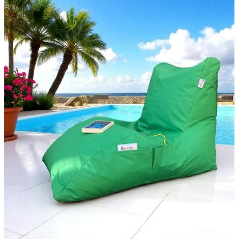 Pouf bain de soleil XXL imperméable – vert ARTA (1/3)