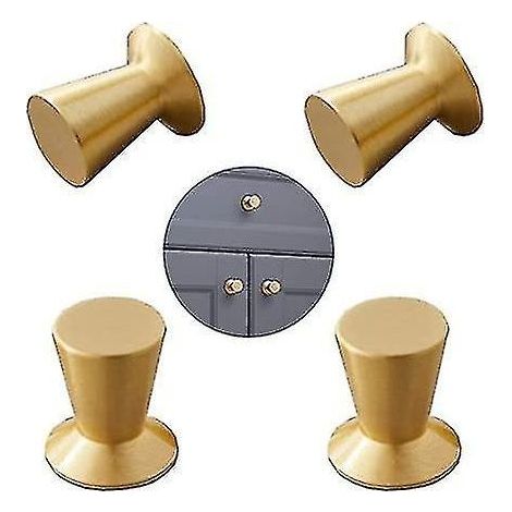 Schubladenknöpfe im Vintage-Stil aus Messing, Möbelgriffe, Einzelloch (1/5)