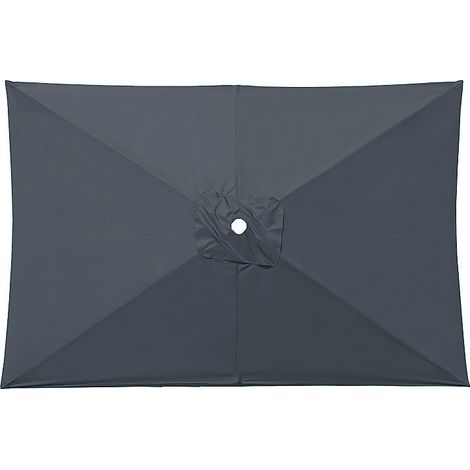 Bâche de rechange pour parasol rectangulaire, toile de rechange imperméable, grise, 2 x 3 mètres (1/5)