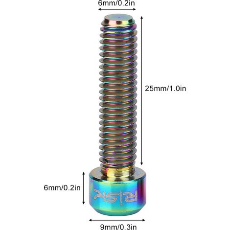 Vis de Frein M6 25mm pour VTT - Lot de 2 (Multicolore) (1/4)