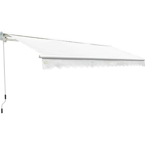 Tenda da Sole Motorizzata 4,5x3m Tessuto Poliestere Kraus Lavanda Ecrù (1/4)