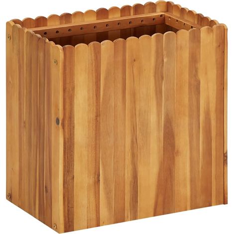 Jardinière Bois Acacia Massif 50 X 30 x 50 cm Très tendance. Jardin, Patio, Balcon (1/5)