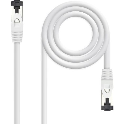 CABLE RED CAT.8.1 2GHZ LSZH SSTP AWG26 BLANCO 0.5M