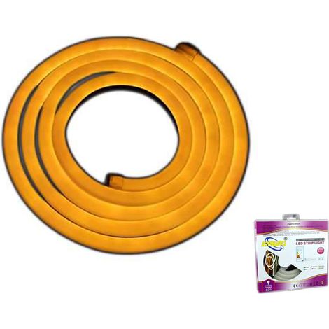 BANDE LED 2 MÈTRES LUMIÈRE CHAUDE TUBE NÉON DÉCORATIF FLEXIBLE IP65 12V VOITURE (1/4)