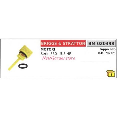Tappo olio B&S tagliaerba tosaerba rasaerba serie 550 5.5 HP 020398