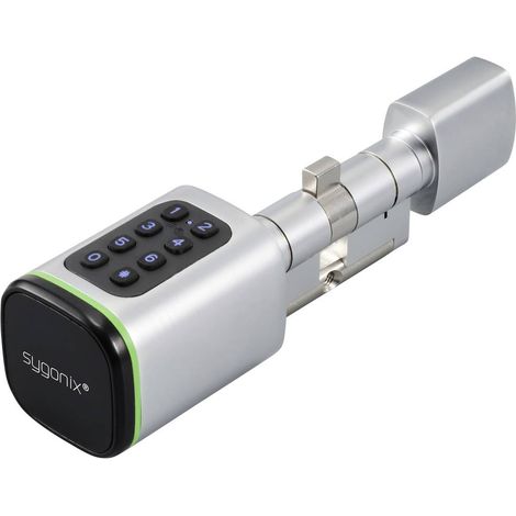 Sygonix SY-6121660 Cilindro di sicurezza 3 V/DC Predisposto Bluetooth, con tastiera illuminata (1/5)