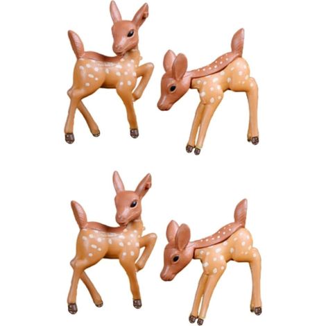 4 Pièces Petites Figurines De Rennes Micro Paysage pour Décor De Jardin Chiffres De Rennes De Noël Cerf De Jardin en Résine Figurines De Rennes en Résine Bureau Les Amoureux (1/5)
