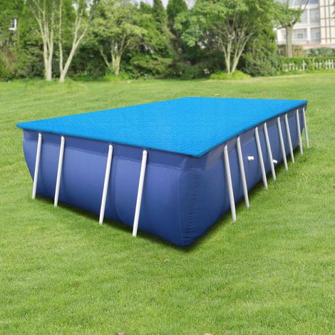 Cobertor para piscina rectangular 549x274 cm polietileno - Azul [en.casa]