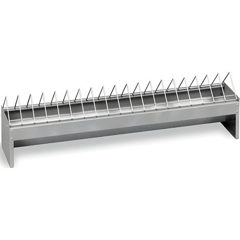 Comedero para gallinas metálico - Comedero para faisanes, Pavos y Otras Aves de Corral - 50 cm