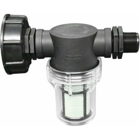 Raccord de robinet pour cuve 1000L – Adaptateur S60x6 avec filtre intégré – Connexion tuyau de jardin 3/4'' – Collecteur d'eau de pluie (1/4)