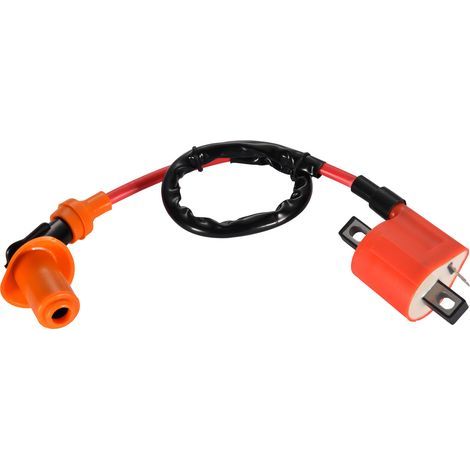 High voltage ignition coil ZJ-CG125 for motocross, quads and electric bikes. Identical to the Honda CG125 engine coil. (1/4)
