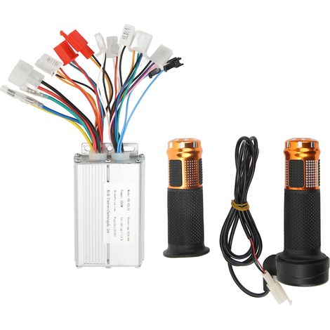 Commande de vitesse 36V 48V 350W pour vélo électrique, contrôleur sans balais avec poignée d'accélérateur, compatible moto, kit régulateur de puissance (1/5)