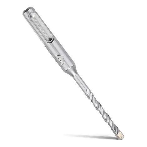 SDS Plus Bohrer 5 x 110 mm, mit 4 Hartmetallschneiden und Doppelspirale, Hammerbohrer für Beton, Stein, Naturstein (1/5)