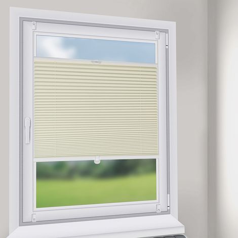 Store Plissé sans Perçage 70x100cm, Beige (1/5)