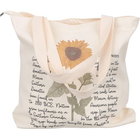 de courses réutilisable SECFOU pour femme toile à motif (1/5)