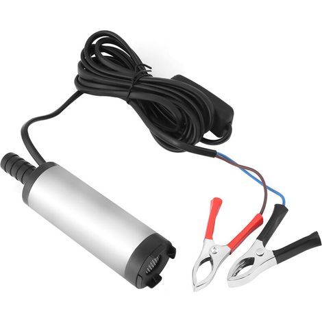 Pompe submersible 12 V en acier inoxydable – Ø38 mm, pour eau, diesel ou kérosène, débit élevé (8500 tr/min), outil de transfert portable (1/5)