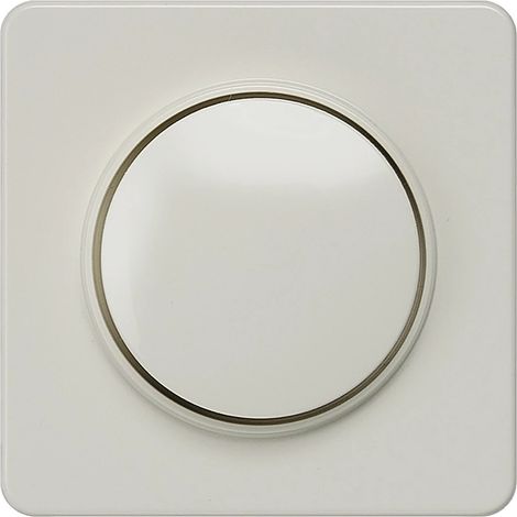 Siemens DELTA profil Abdeckplatte für Dimmer mit Drehknopf, titanweiß, 5TC8904