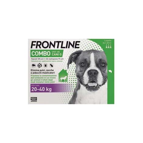 Frontline Combo Per Cani Grandi - in confezione da 3 pipette