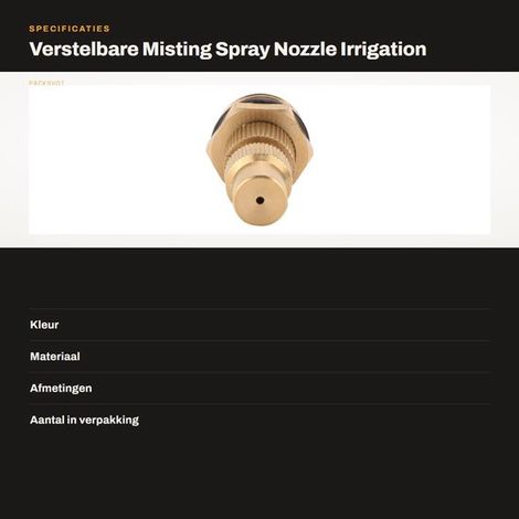 Dailygoods – Verstellbarer Sprühkopf für Gartenschläuche – Bewässerungsregner – Kupfer – Sprühdurchmesser 2 m – G1/2'' Außengewinde – 360°-Abdeckung (1/5)