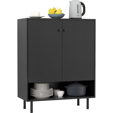 CASART Sideboard Buffet Cabinet 2-Door Kitchen Storage Cabinet (1/5)