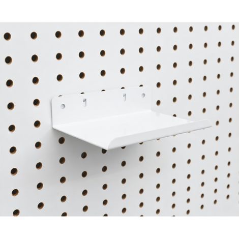 Accessori portaoggetti da parete per pannello forato bianco 30 mm (1/5)