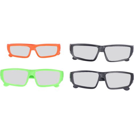 Lunettes d'observation de l'éclipse solaire, 4 pièces, protection Portable pour la visualisation du soleil, pour adultes et enfants (1/5)