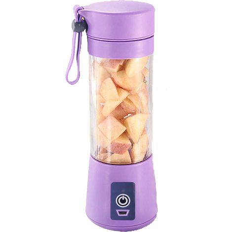 Tasse-mixer violet USB – 6 lames haute vitesse, jus fruits & légumes