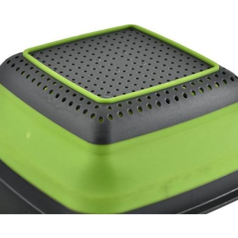 Passoire Pliable - Silicone - Résistant à la Chaleur - Pour Cuisine Intérieure et Extérieure - 2 Pièces (1/4)