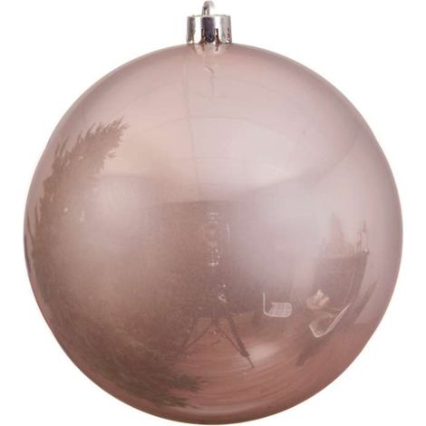 1 PALLINA DI NATALE 14 CM ROSA CIPRIA (1/3)
