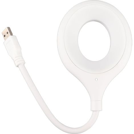 Ortviai Lampe de nuit intelligente avec commande vocale USB, réglage de la luminosité et 3 couleurs LED (blanc/orange) (1/5)