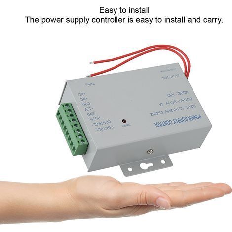 Alimentation Secteur AC/DC 12V 3A 30W pour Systèmes de Contrôle d'Accès Porte
