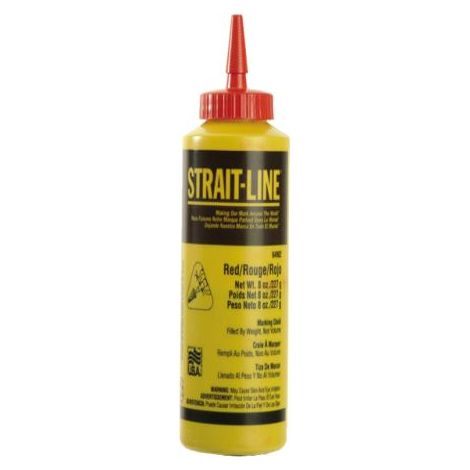Strait-Line Chalk Refill 227gm (8 oz) Red