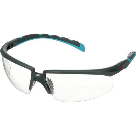 3M S2001SGAF-BGR Occhiali di protezione antiappannante, con protezione antigraffio Turchese, Grigio EN 166 DIN 166 (1/2)