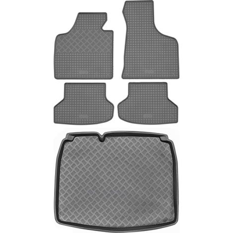 Set di tappetini in gomma per auto e tappetino per bagagliaio per Audi A3 II 8P Hatchback dal 2003 al 2012. (1/5)
