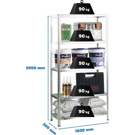 Simonrack Comfort Superplus 5/300 Galvanisierte Robuste Regale