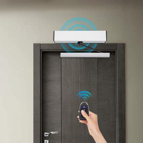 Ouvre-Porte Automatique pour Porte Battante, Motorisation Électrique avec Télécommandes, Boutons sans Fil et Clavier d’Accès, Ferme-Porte Réglable pour Bureau Hôtel Commerce Maison PMR (1/5)