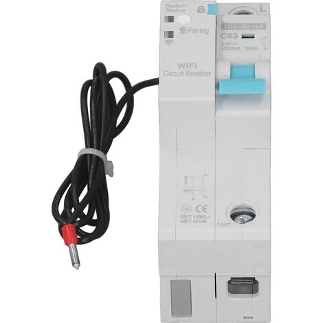 Disjoncteur WiFi 1P automatique 145‑295V 63A avec télécommande et minuterie pour appareils électroménagers (1/5)