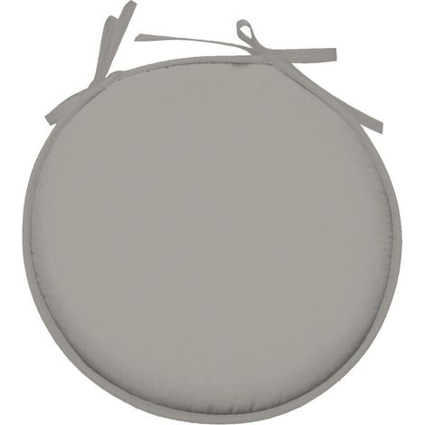 Galette de chaise ronde Unie Pop color 40 cm Lin (1/3)